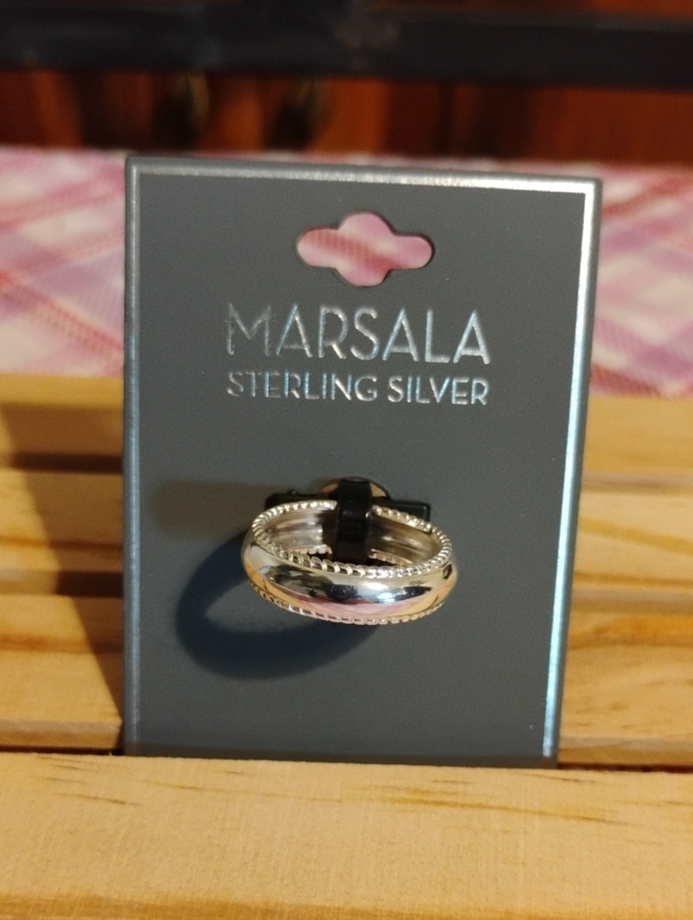 💍 Marsala Sterling Silver Ring Size 8 — NWT